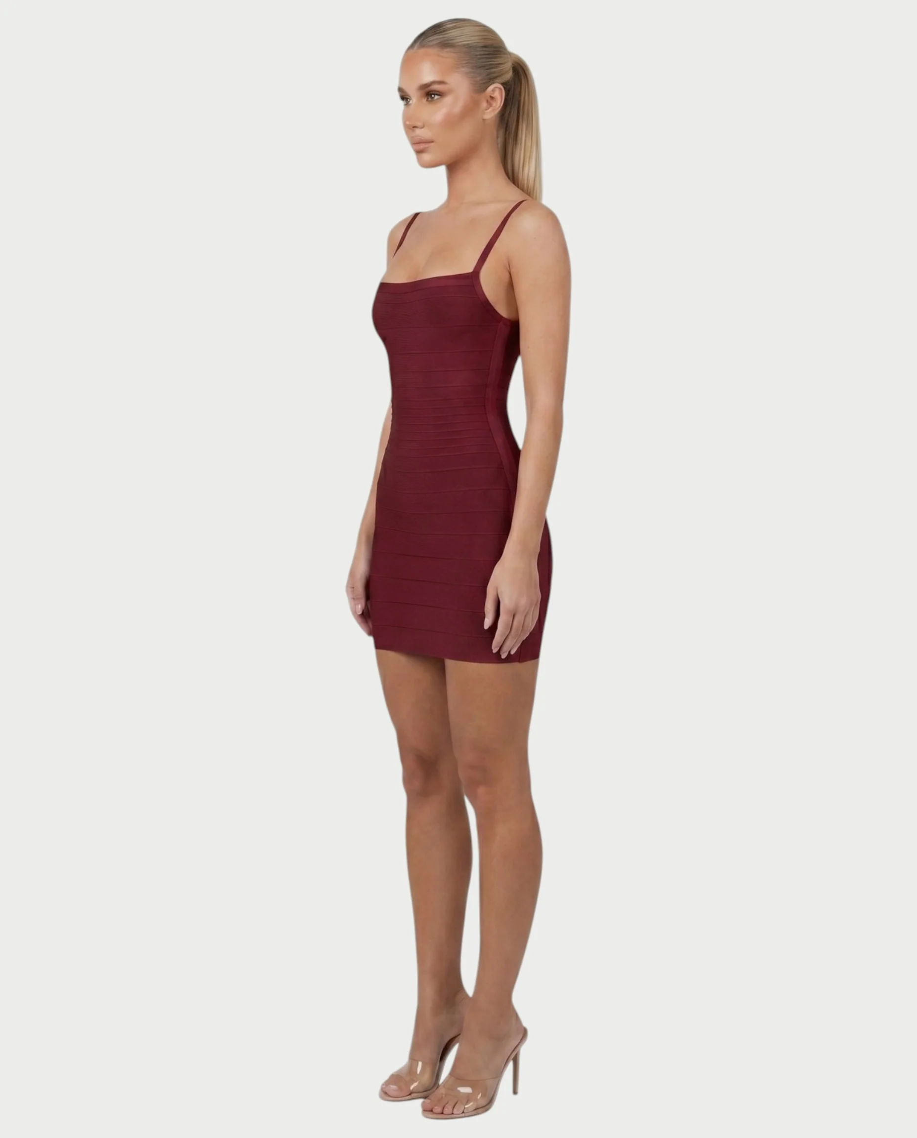 ZAYARA Spaghetti Strap Bandage Mini Dress - Image 13