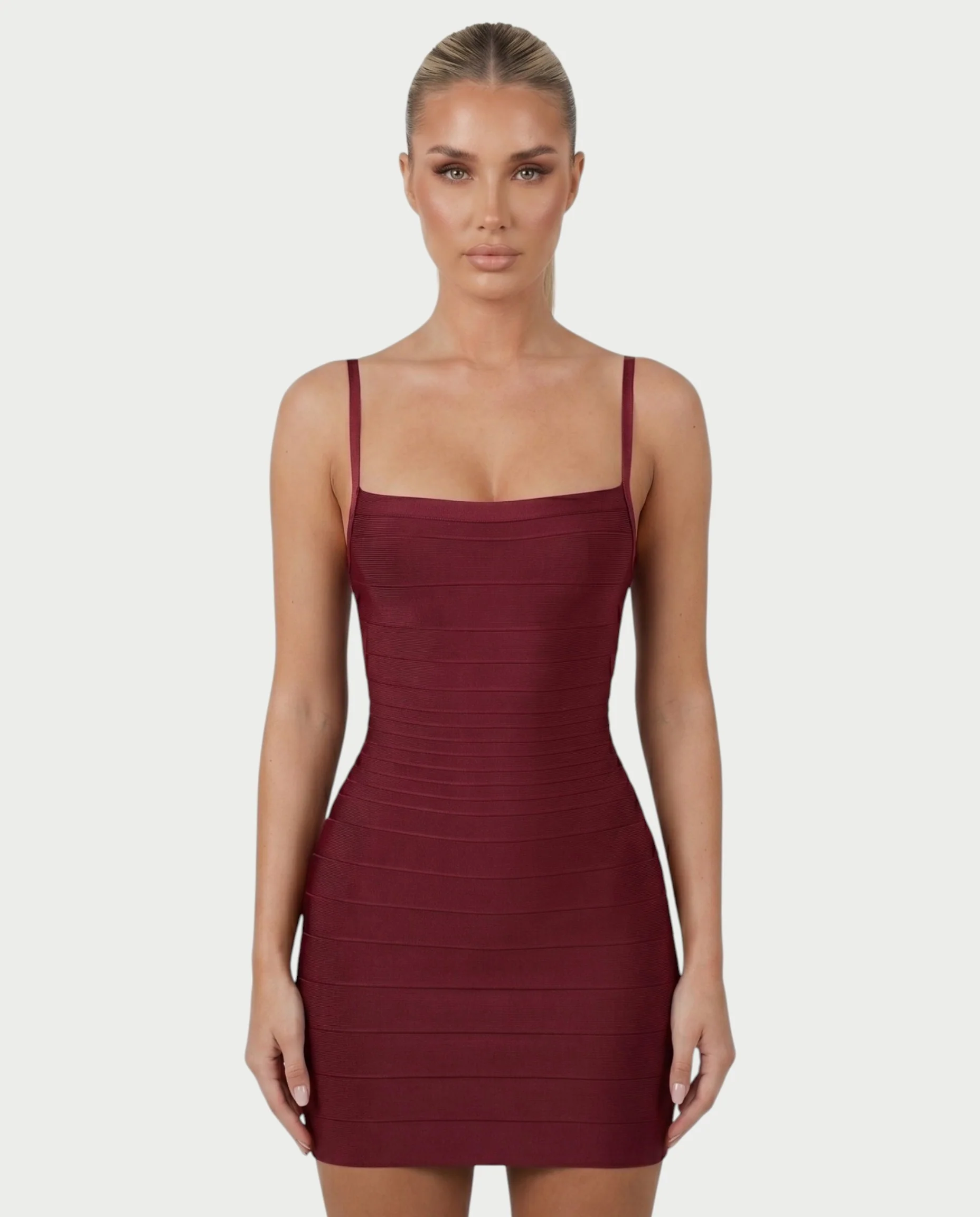 ZAYARA Spaghetti Strap Bandage Mini Dress - Image 14