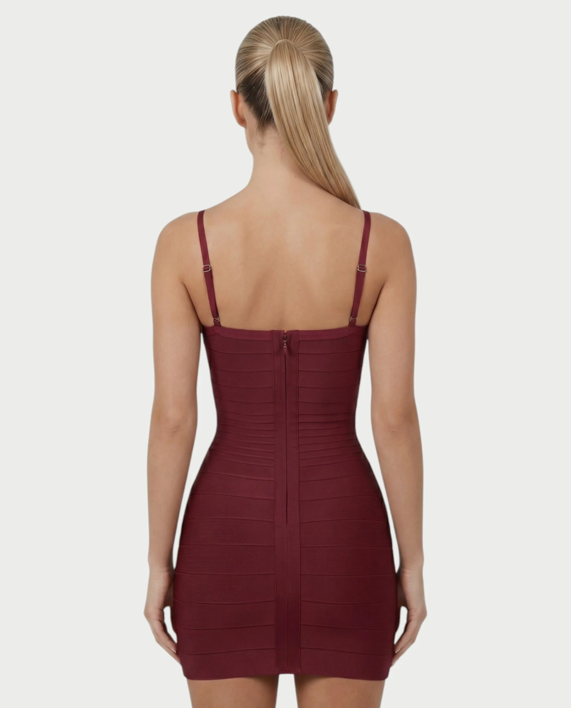 ZAYARA Spaghetti Strap Bandage Mini Dress - Image 15