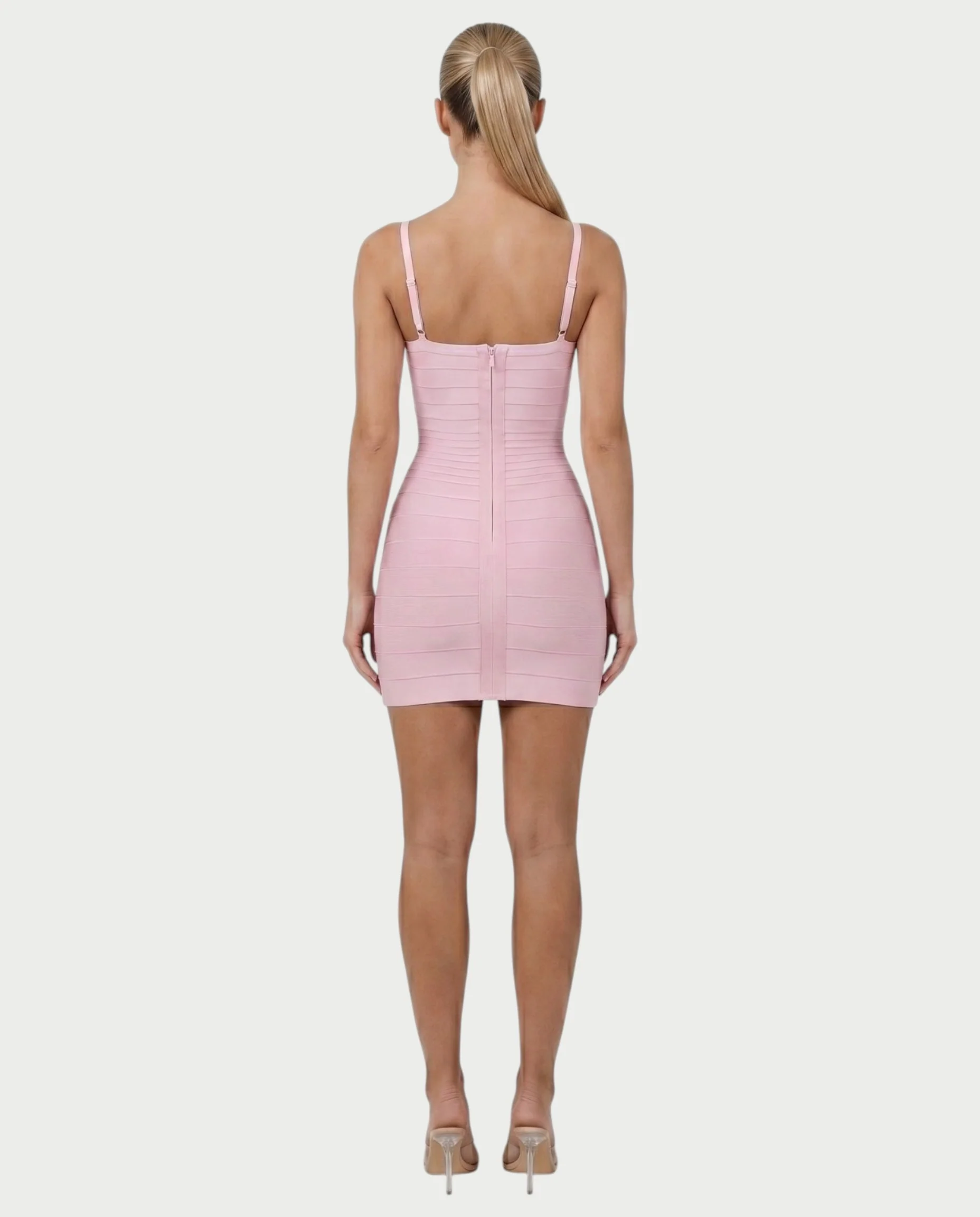 ZAYARA Spaghetti Strap Bandage Mini Dress - Image 2