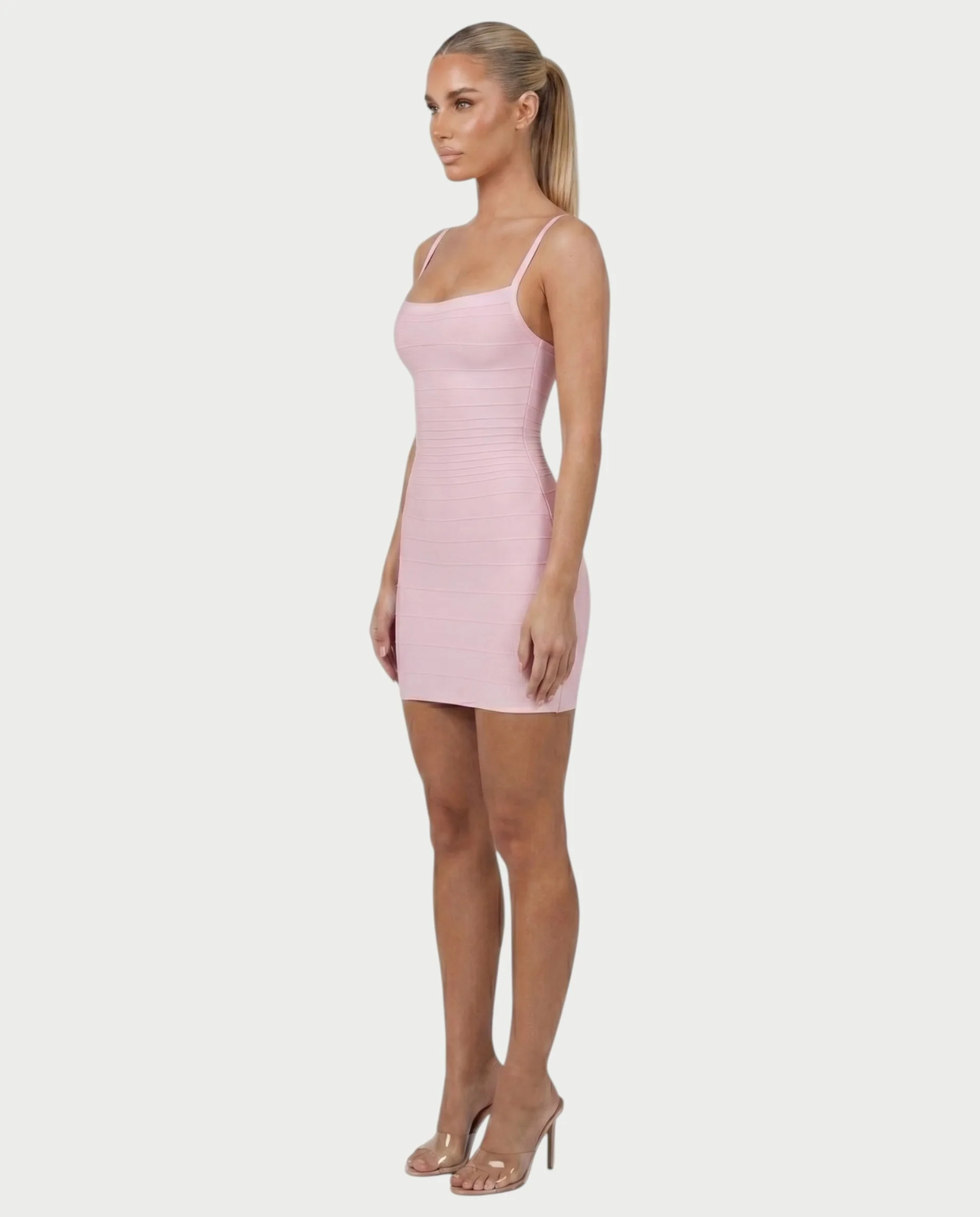 ZAYARA Spaghetti Strap Bandage Mini Dress - Image 3