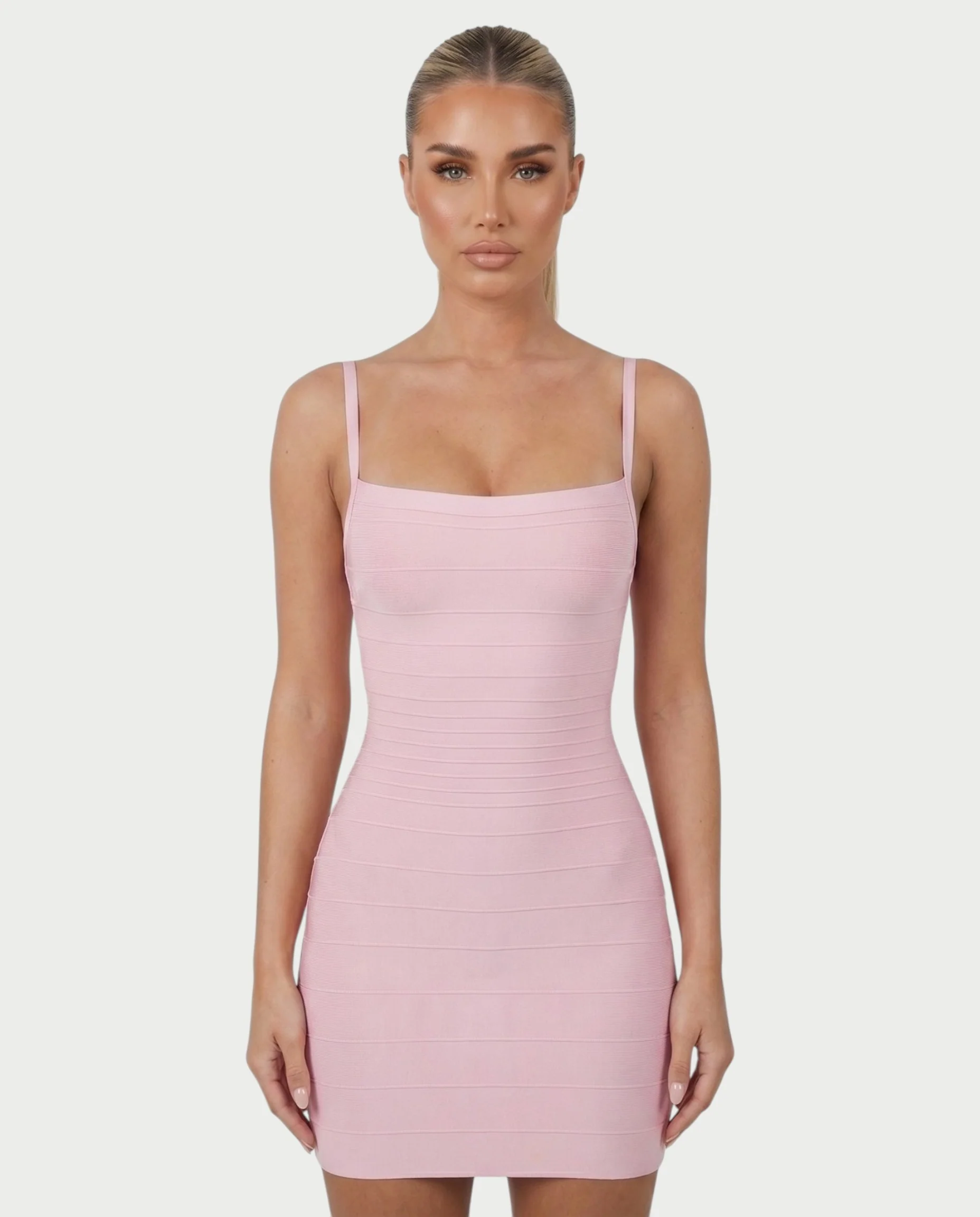 ZAYARA Spaghetti Strap Bandage Mini Dress - Image 4