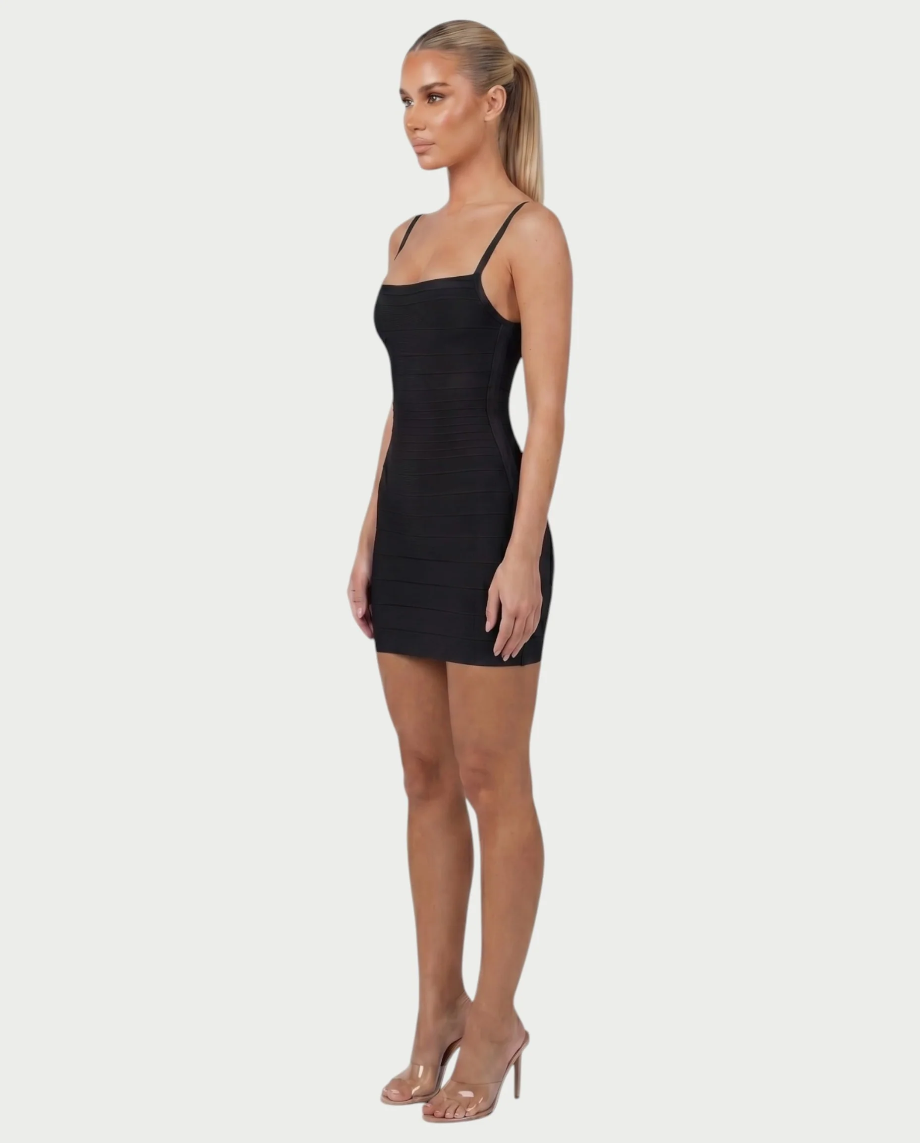 ZAYARA Spaghetti Strap Bandage Mini Dress - Image 8
