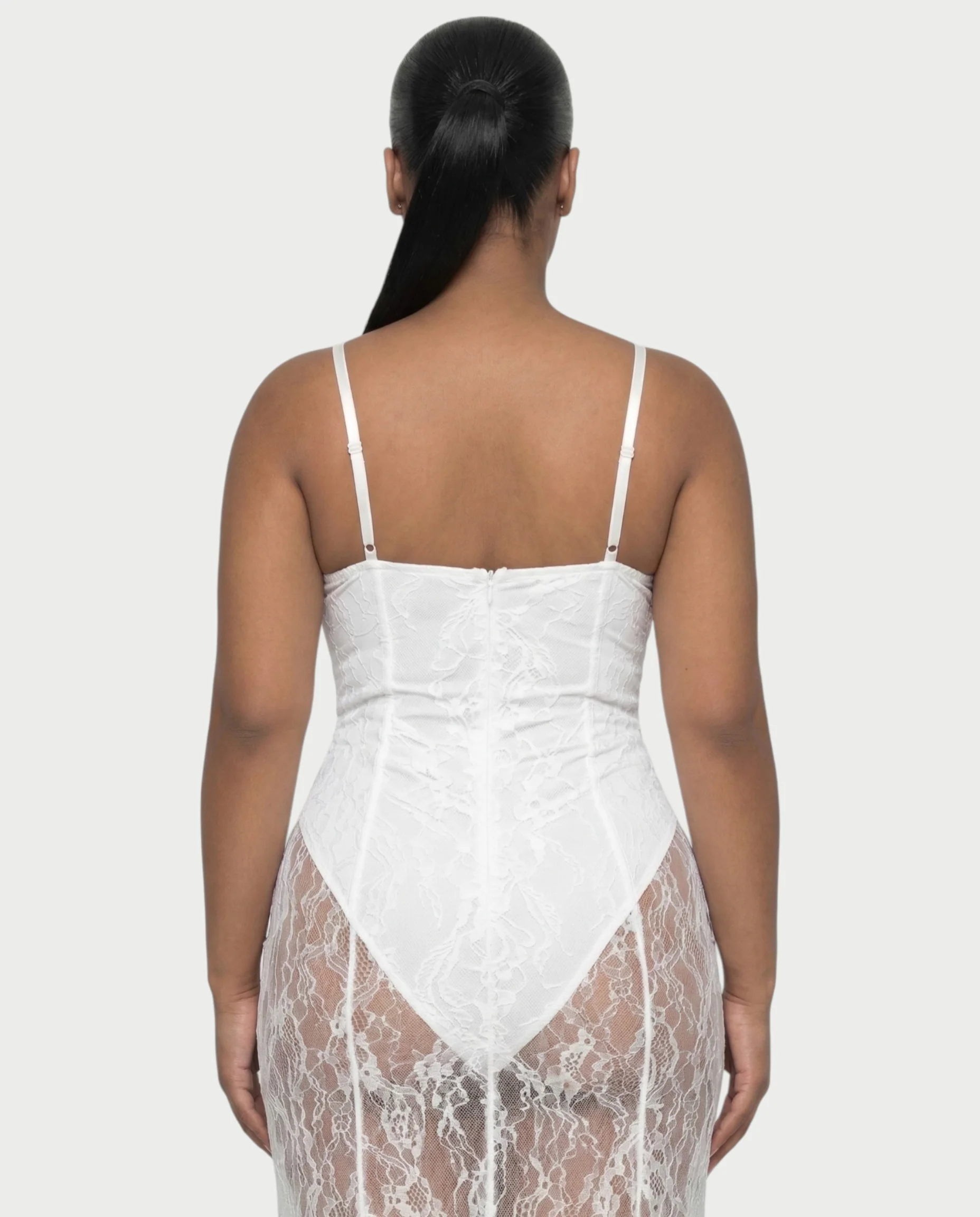 ZENRA Sheer Lace Maxi Dress - Image 10
