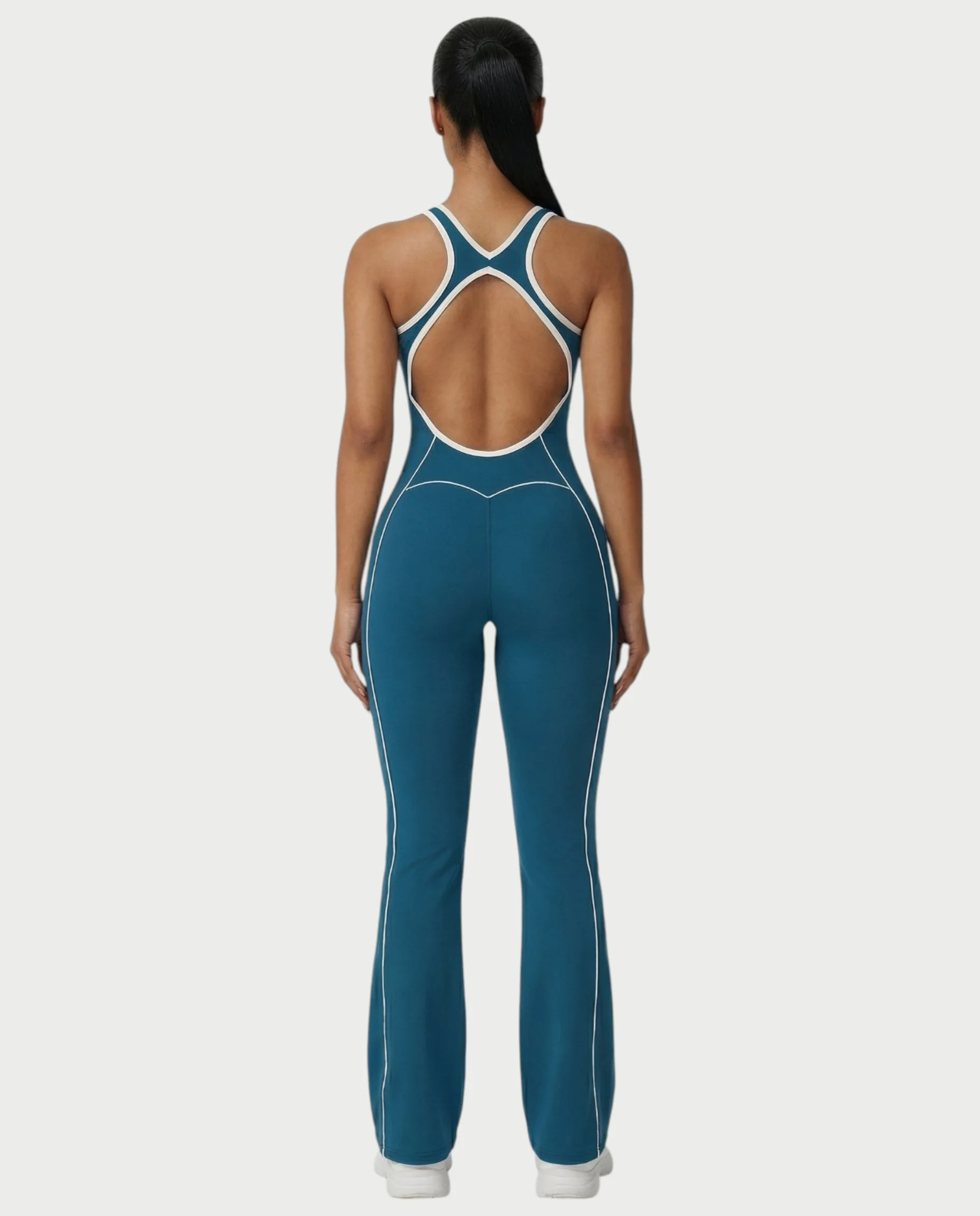 ZIRANA Open-Back Flared Jumpsuit - Image 27