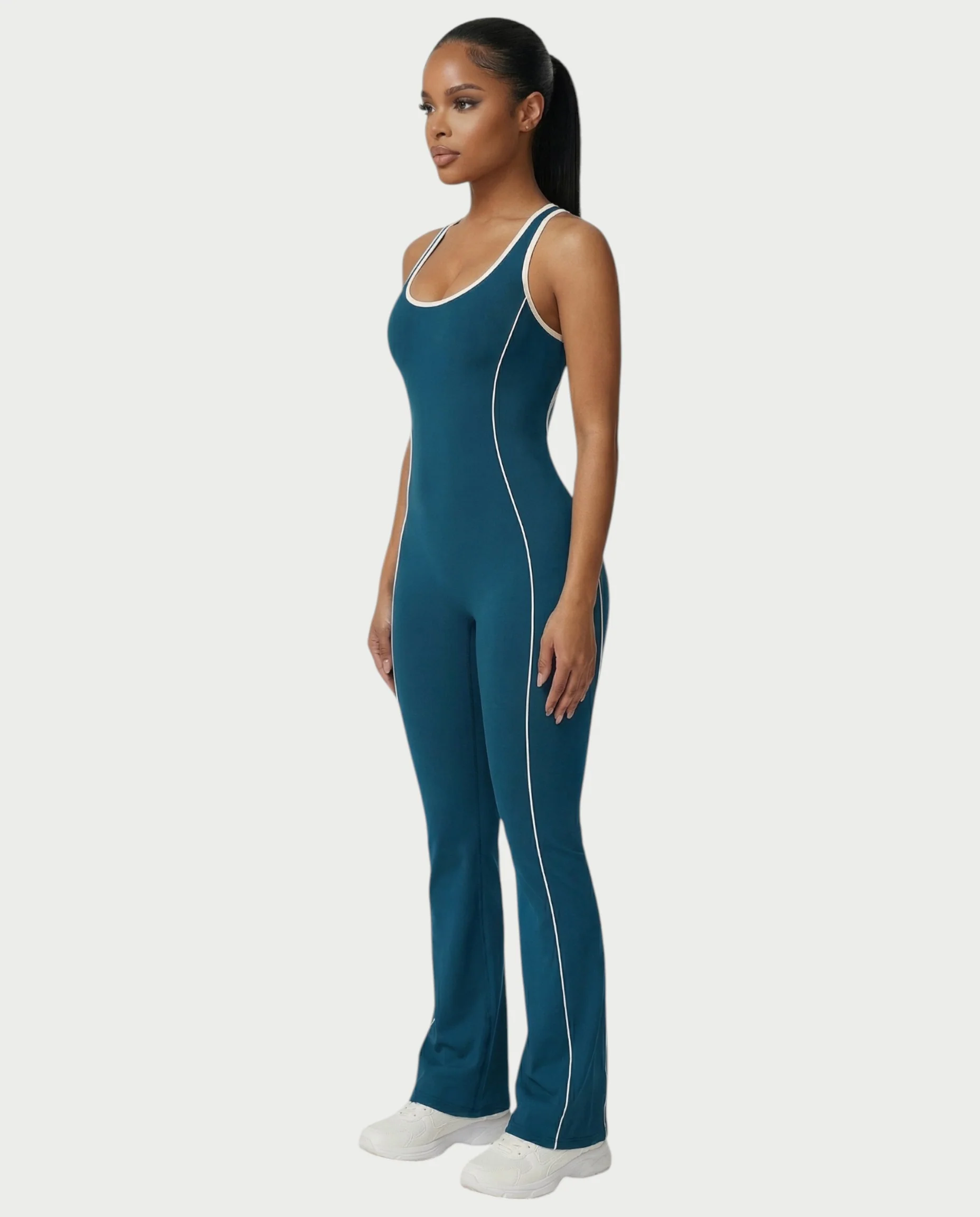 ZIRANA Open-Back Flared Jumpsuit - Image 28