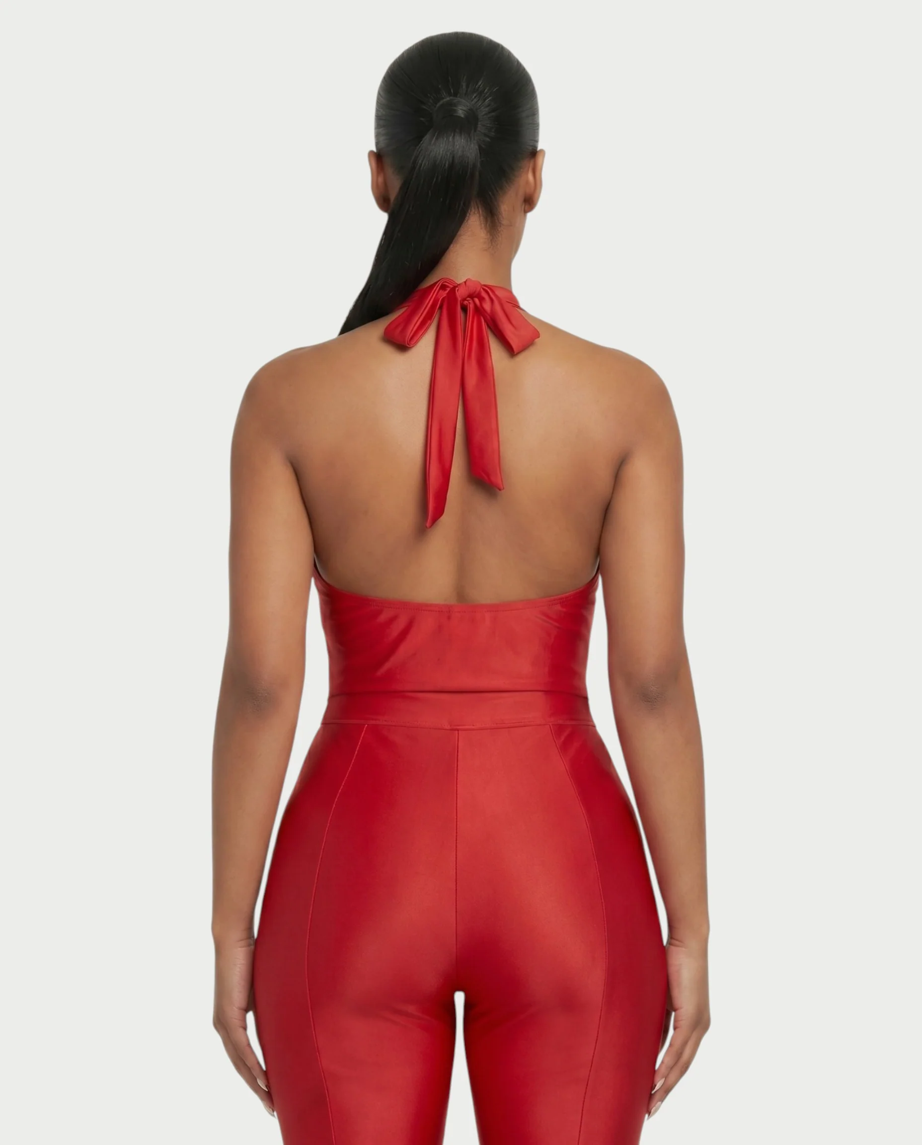 ZOLEN Halter Ruched Top & Legging Pants Set - Image 5
