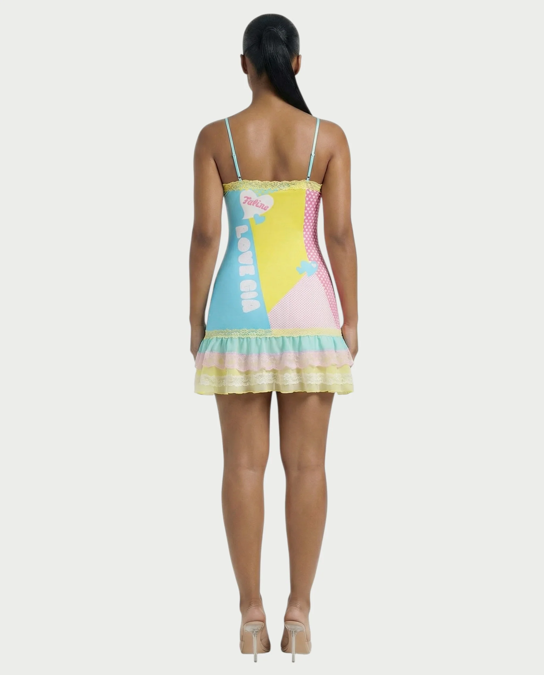 ZUZU Y2K Ruffle Hem Lace Mini Dress - Image 7